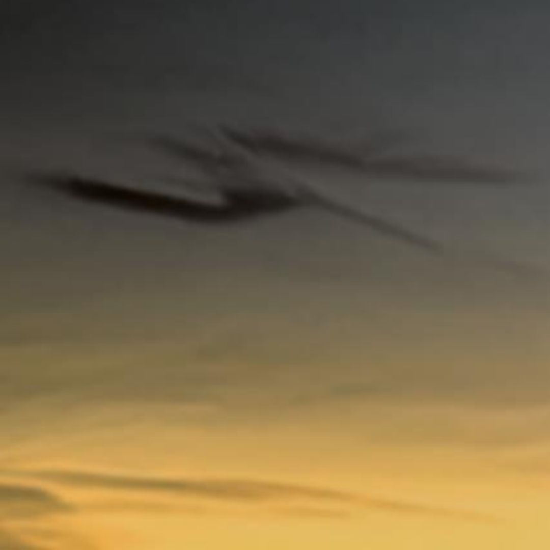Clouds in the evening sky